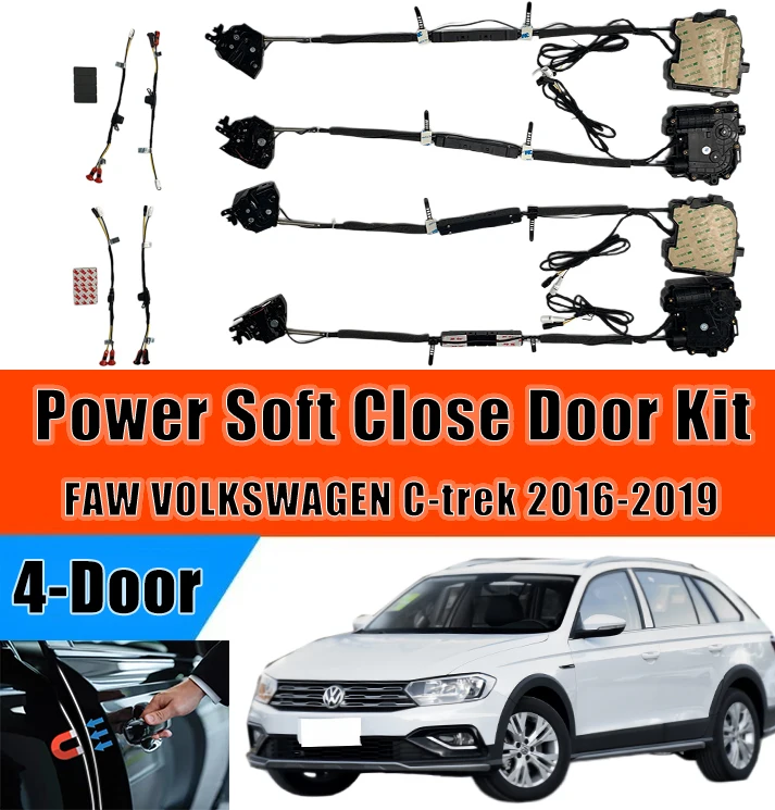 Xcar for FAW VOLKSWAGEN C-trek 2016-2019，Car OEM Automatic Soft Close Door Electric Suction Kit Auto Power Closing