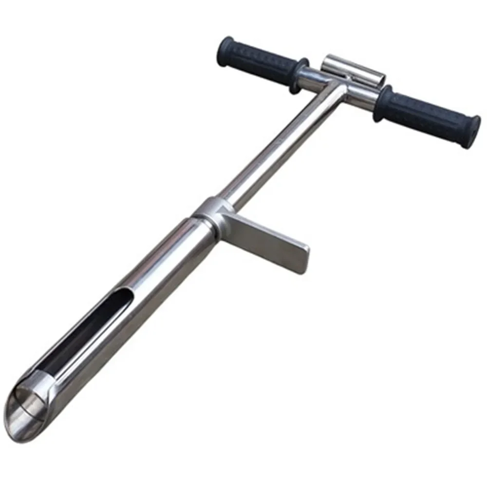 

304 Stainless Steel Soil Sampler Geotome Soil Sampling Drill Holland Drill 1M Original Drill Diameter 70MM With Push Handle