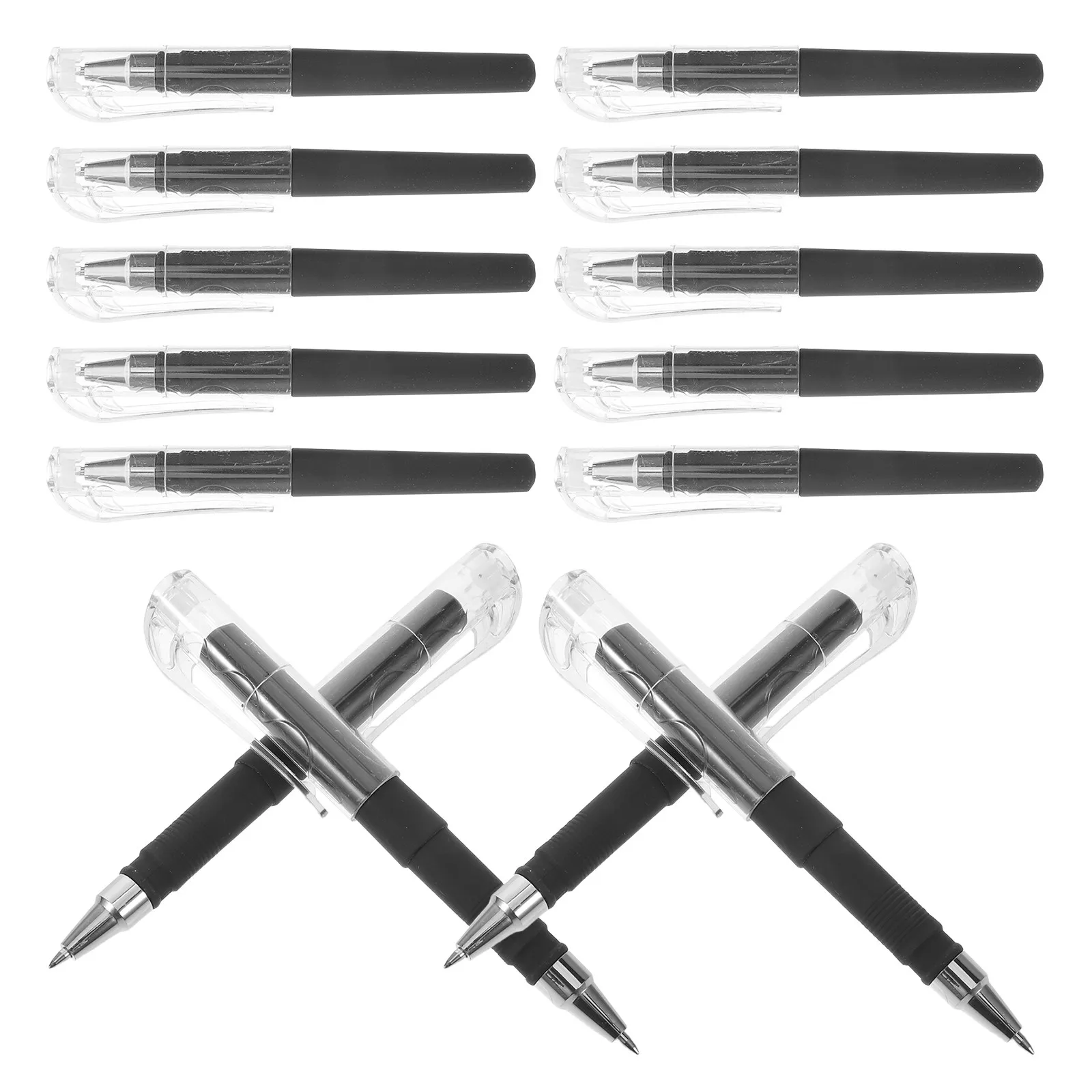 

50Pcs Mini Gel Pens 0.5mm Black Ink Portable Pocket Notebook Pen Quick Drying Smooth Writing Signature Tool for Office School