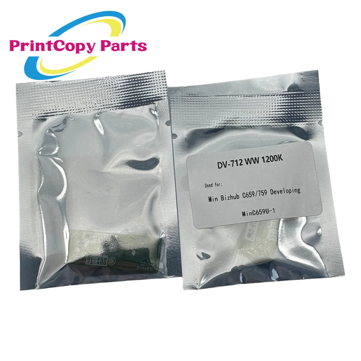 2Sets DV712 DV-712 Developer Chip for Konica Minolta Bizhub C659 C759 Developer Unit Chip