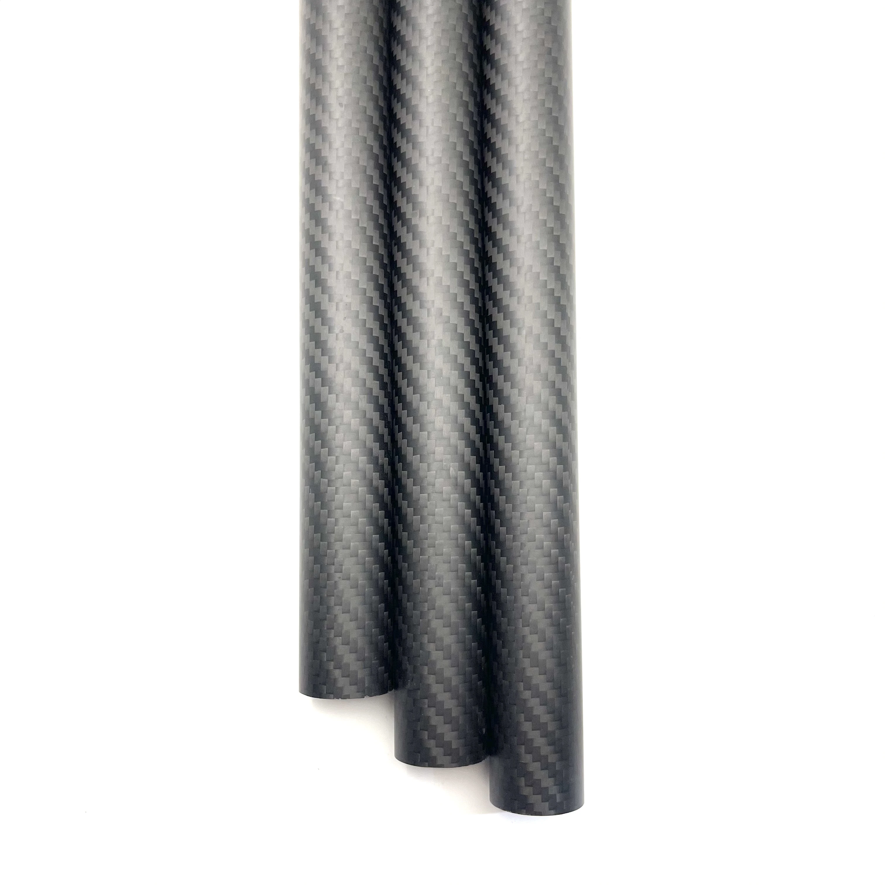 2PCS 3k Carbon Fiber Tube Pipe Twill Matte OD5-25mm Length 1000mm For Engineering RC Toys Modeling Drone Pure Carbon Fiber Tube