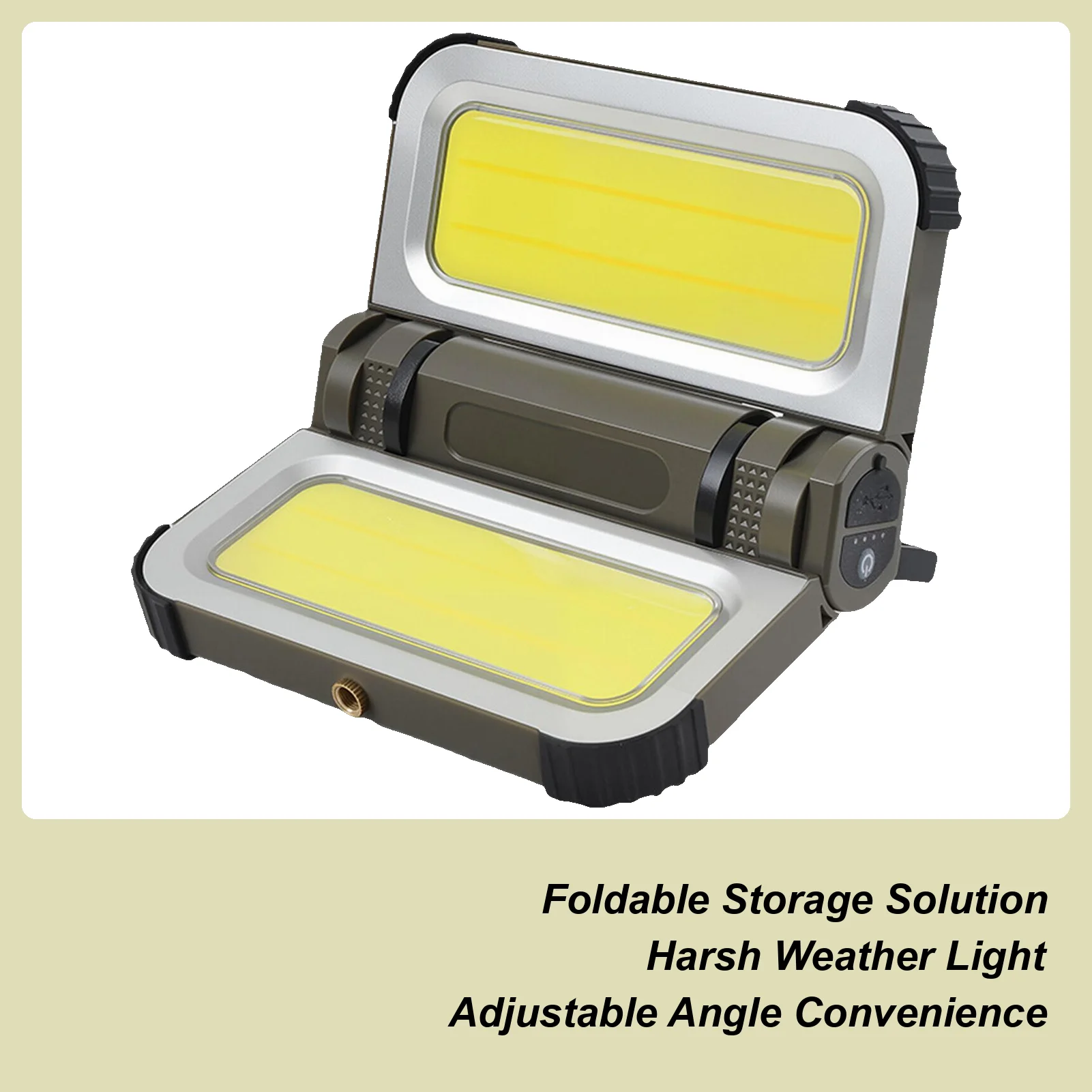 Camping Lantern Rechargeable Waterproof Rechargeable Magnetic Solar Powered Flashlight Camp Lights For Backpacking Hiking Tent