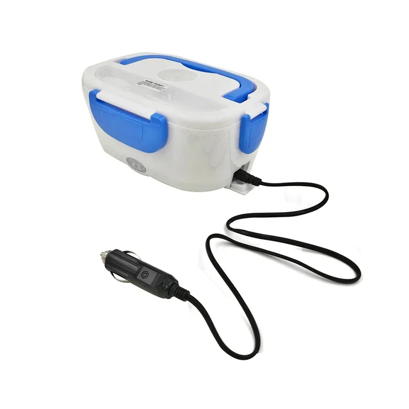 12V/220V Portable Electric Heating bento Lunch Box Food Grade Container Warmer For Kids adult 4 Buckles Dinnerware Sets Car