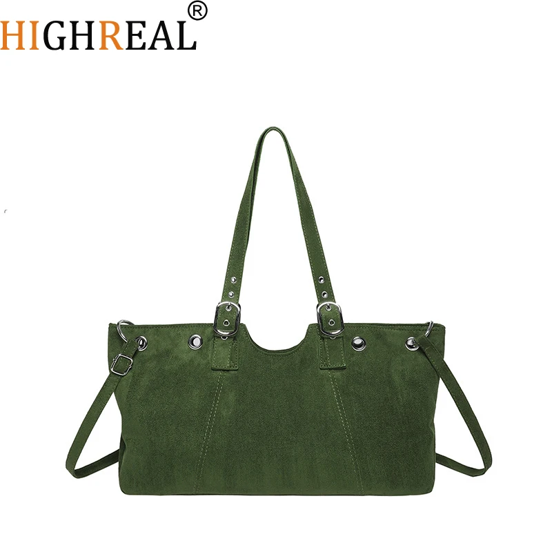 

Сумка-тоут в стиле ретро, большая вместительная модная сумка через плечо, простая винтажная сумка через плечо в стиле бохо для женщин