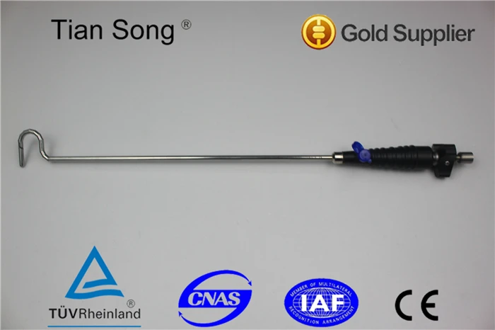 Laparoscopic surgical instrument gold finger liver retractor