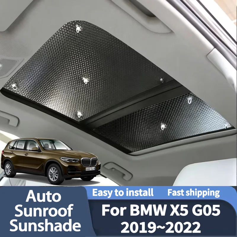 

For BMW X5 G05 2019~2022 2020 2021 Car Sun Shades Cover Auto Sunroof Sunshade Protector Anti-UV Heat Isolate Accessories Tools