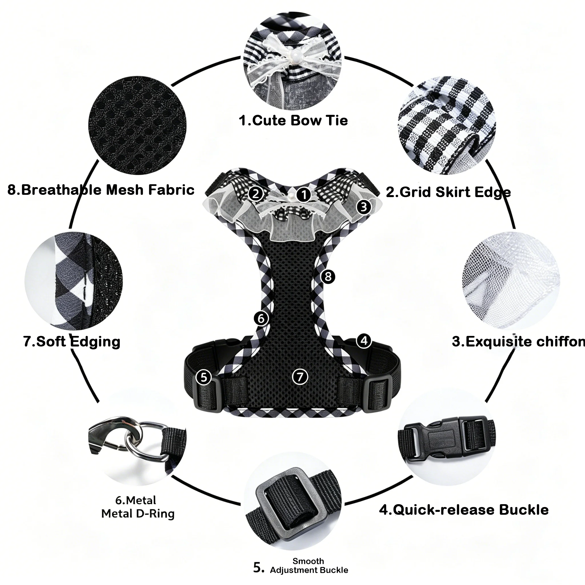 ชุดสายจูงและปลอกคอสำหรับสุนัขข - No Pull Dog Harness บทวิจารณ์และราคา