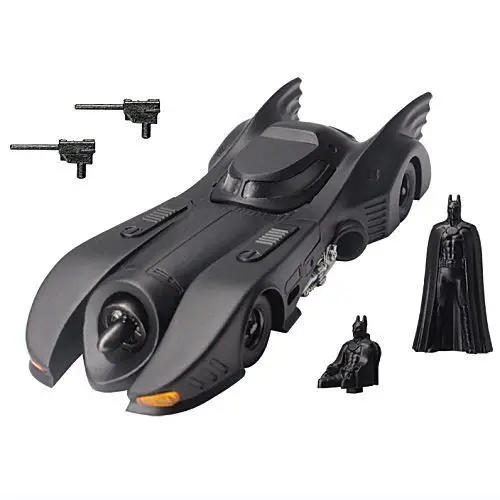 Japanese Genuine Gacha Scale Model 1/64 Batmobile 1989 Static Model Mini Batman Armored Fighting Vehicle Action Figure Toys