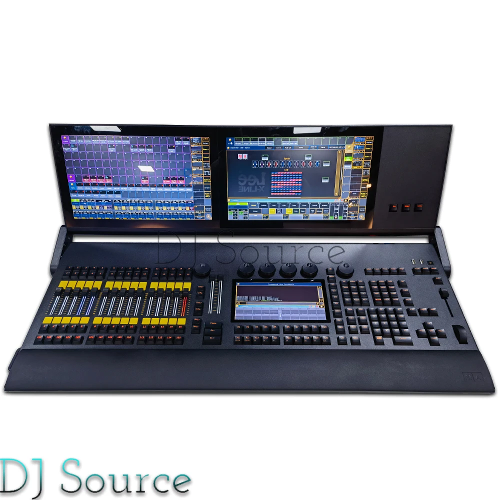 T3 ONPC System RGB Command Wing Fader Wing Stage Lighting Console Electric Fader I7 CPU With Backlight DMX512 DJ Bar Moving Head