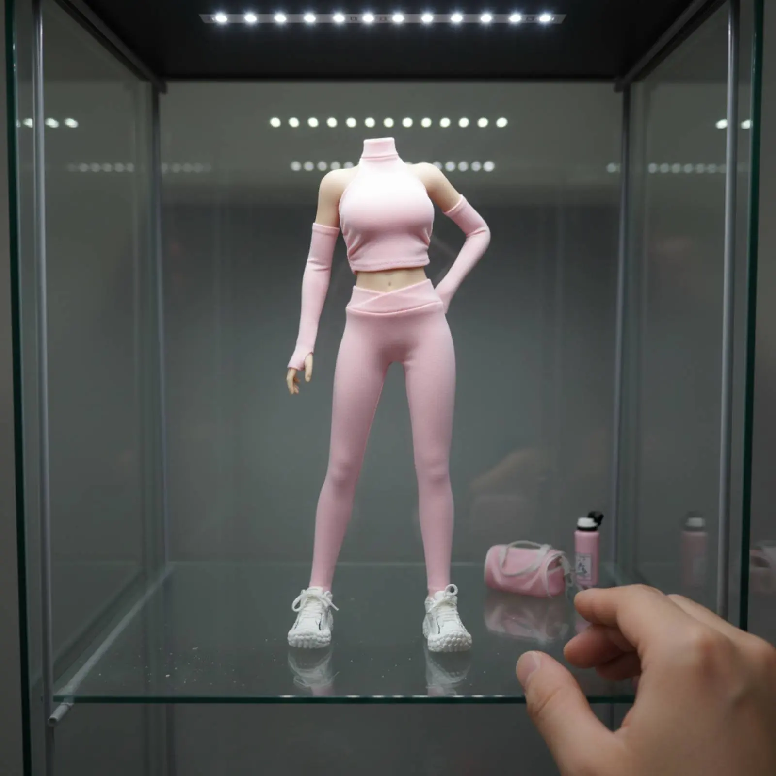High Neck Sports Set Fitted 1/6 Scale Outfit Female Action Figure Clothes Stretchy 1/6 Scale Doll Clothing Set Easy to Dress