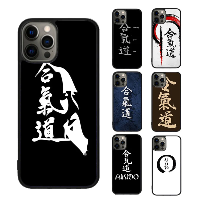 Japan Martial Aikido Phone Case For iPhone SE2020 15 16 14 13 Pro Max Coque 12 11 Pro Max 8 PLUS 7 mini mobile fundas cover