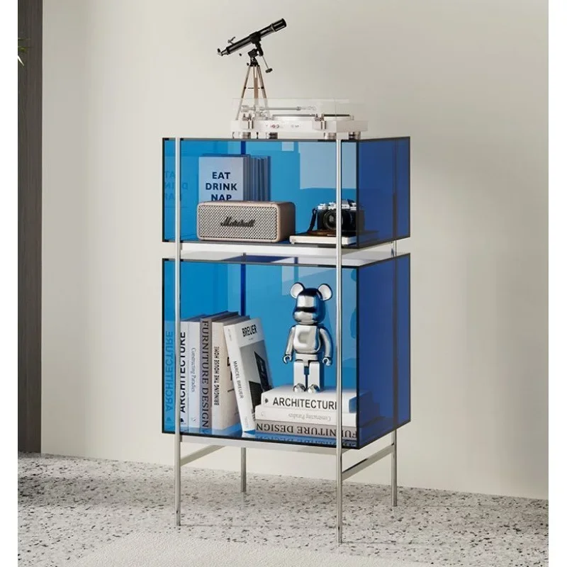 Simple medieval display cabinet, acrylic bookshelf, shelf