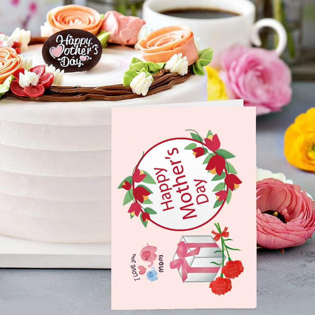 

Mother's Day Cards 6 Envelopes 6 Seals Minimalist Greeting Cards for Birthday Retail Stores Thank You Notes Bulk