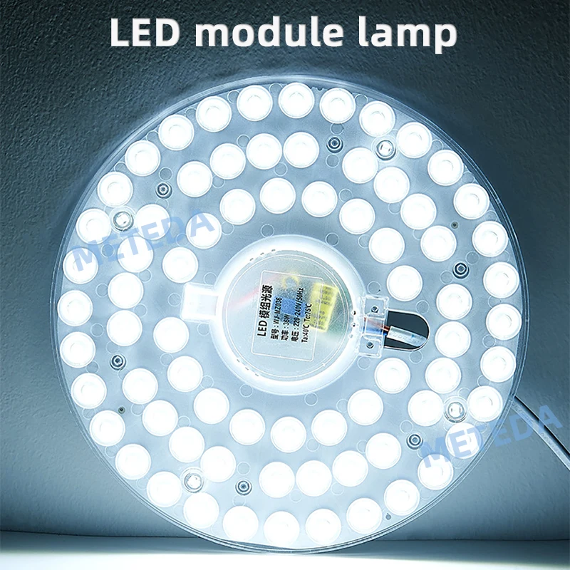 36W 24W 18W 12W PANNELLO ad anello LED Cerchio di luce AC220V LED Pannello da soffitto Il pannello lampada circolare Chip di ricambio per lampada da soffitto a LED