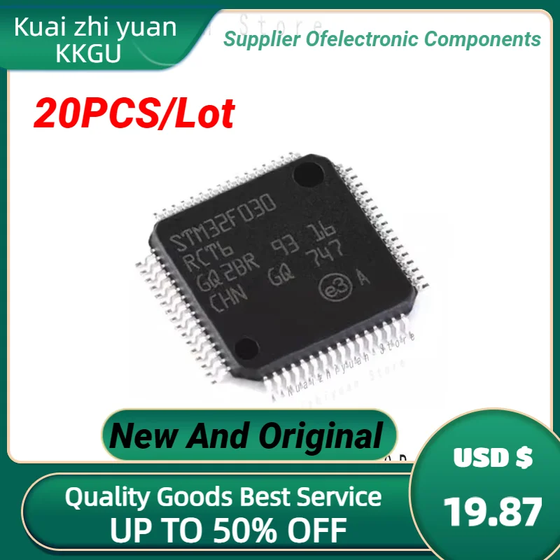 20PCS/Lot New And Original STM32F030RCT6 STM32F030RCT6 STM32F030RCT STM32F030RCT IC MCU LQFP-64 Chipset Quality Goods