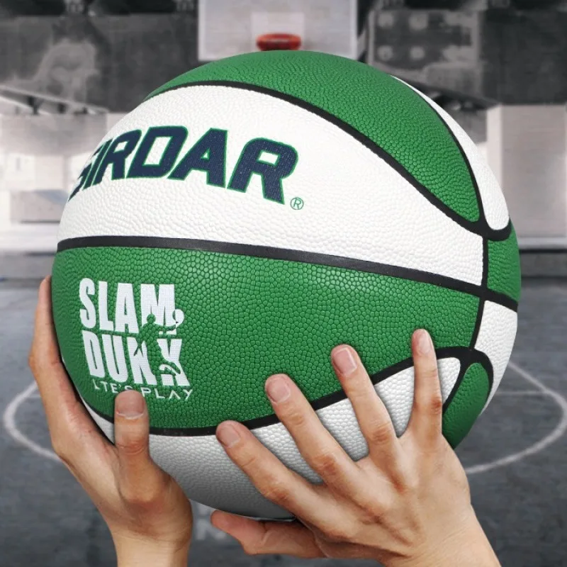 Standard Size 7 Basketball for Adults PU Wear-resistant Non-slip Indoor Outdoor Training Ball High Rebound Team Match Basketball