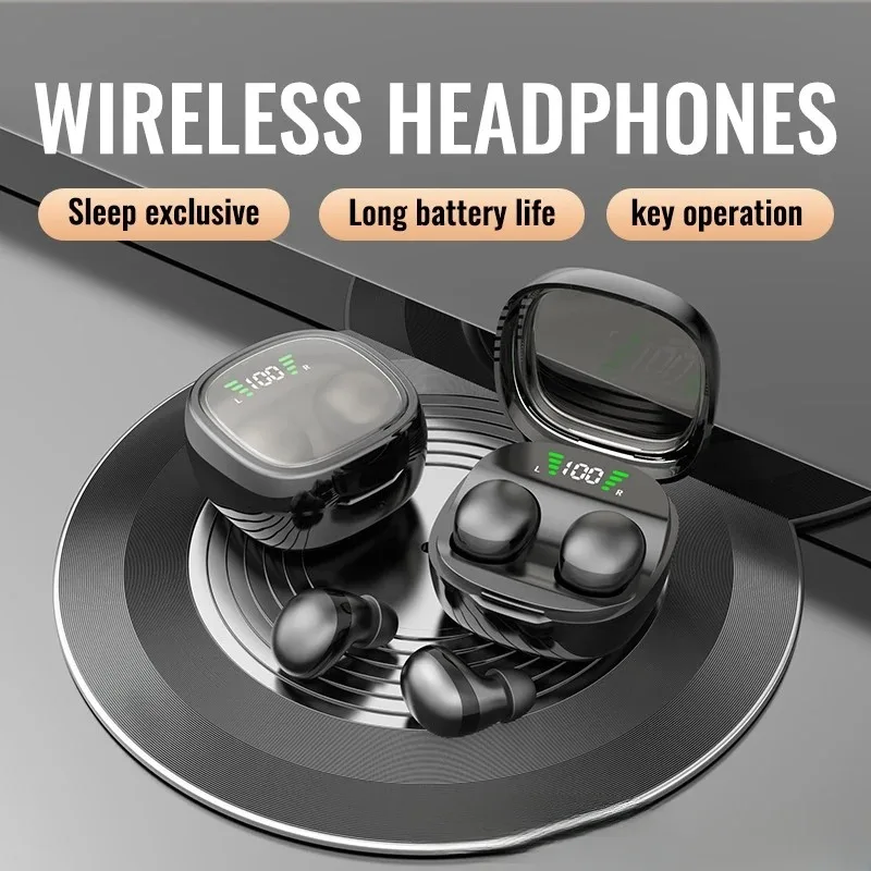 Mini 5.3 Wireless Bluetooth Headset Invisible Earbuds Sleep Work Sports Invisible Headphones HD HIFI Bass Sound Quality Earphone