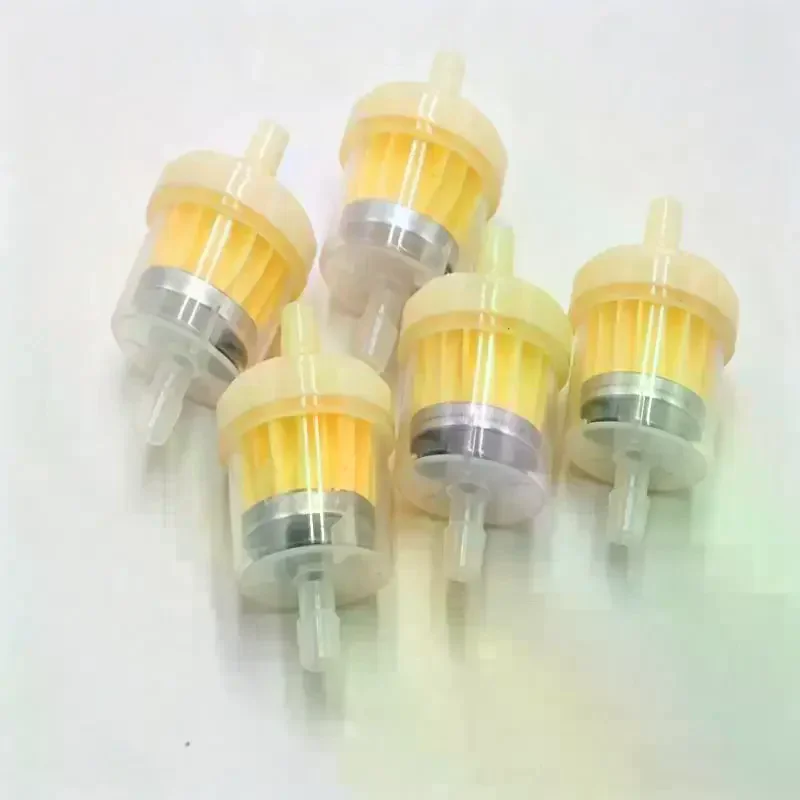 5 PCS Motorcycle  Fuel Filter With Built In Magnet High Efficiency Filtration Reduce Fuel Consumption Boost Engine Power