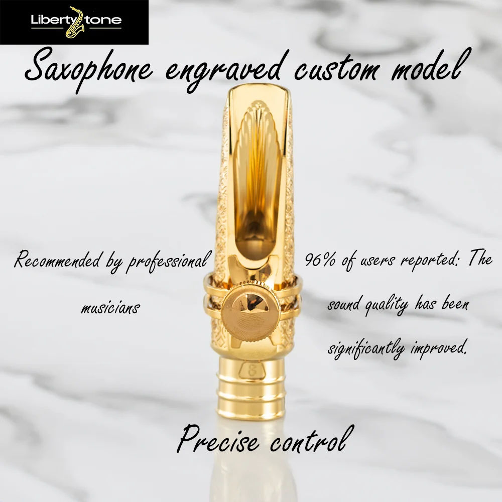 

Professional male alto saxophone selmer mouthpiece Comes with a fixed ring cover Durable brass accessories
