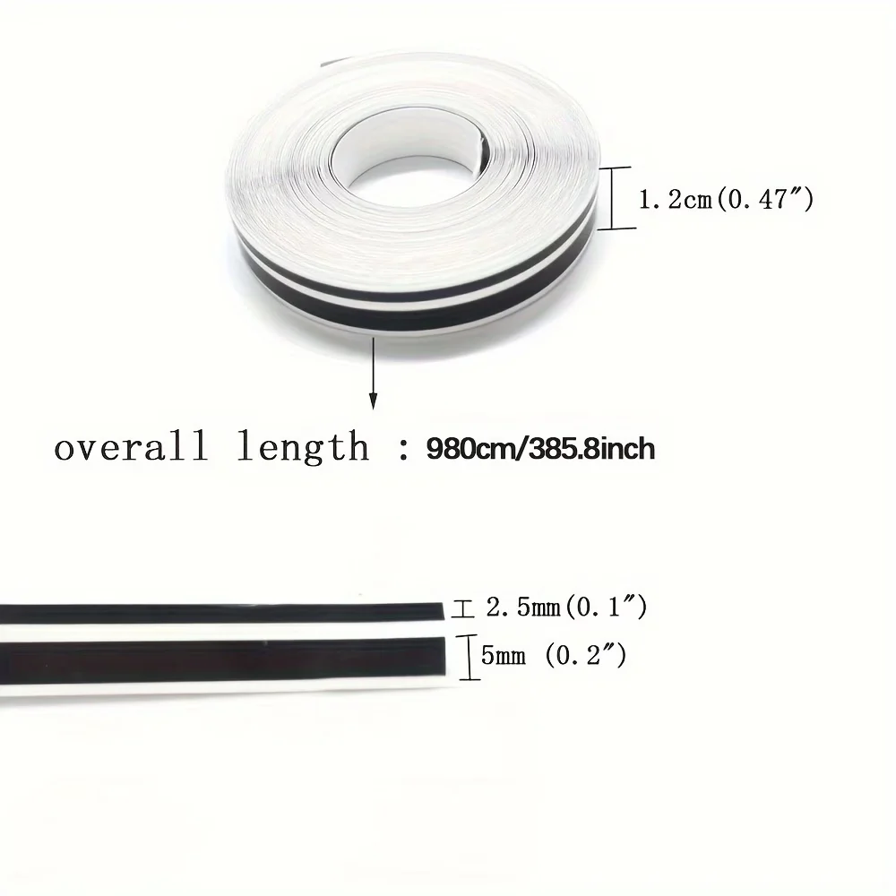 1 Roll Vinyl Pinstriping Tape, Automotive Pinstripe Decals, Racing Stripe Stickers for Cars, Motorcycles and Boats Exterior