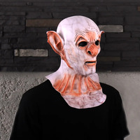 New Model Horror Vampire Skull Mask Cosplay Zombie Monster Demon Elf Latex Helmet Halloween Carnival Purim Dress Up Party Costum