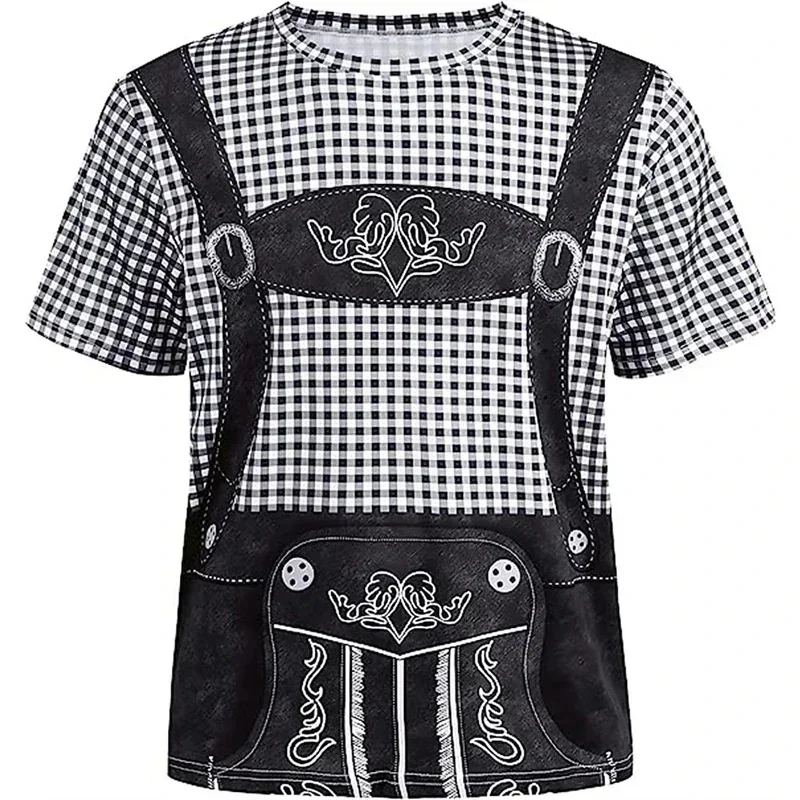 Austrian Beer Festival Bavaria 3D Print sport Quick-dry Breatha Men's T-Shirt Street Casual Role-Playing parent-child clothing