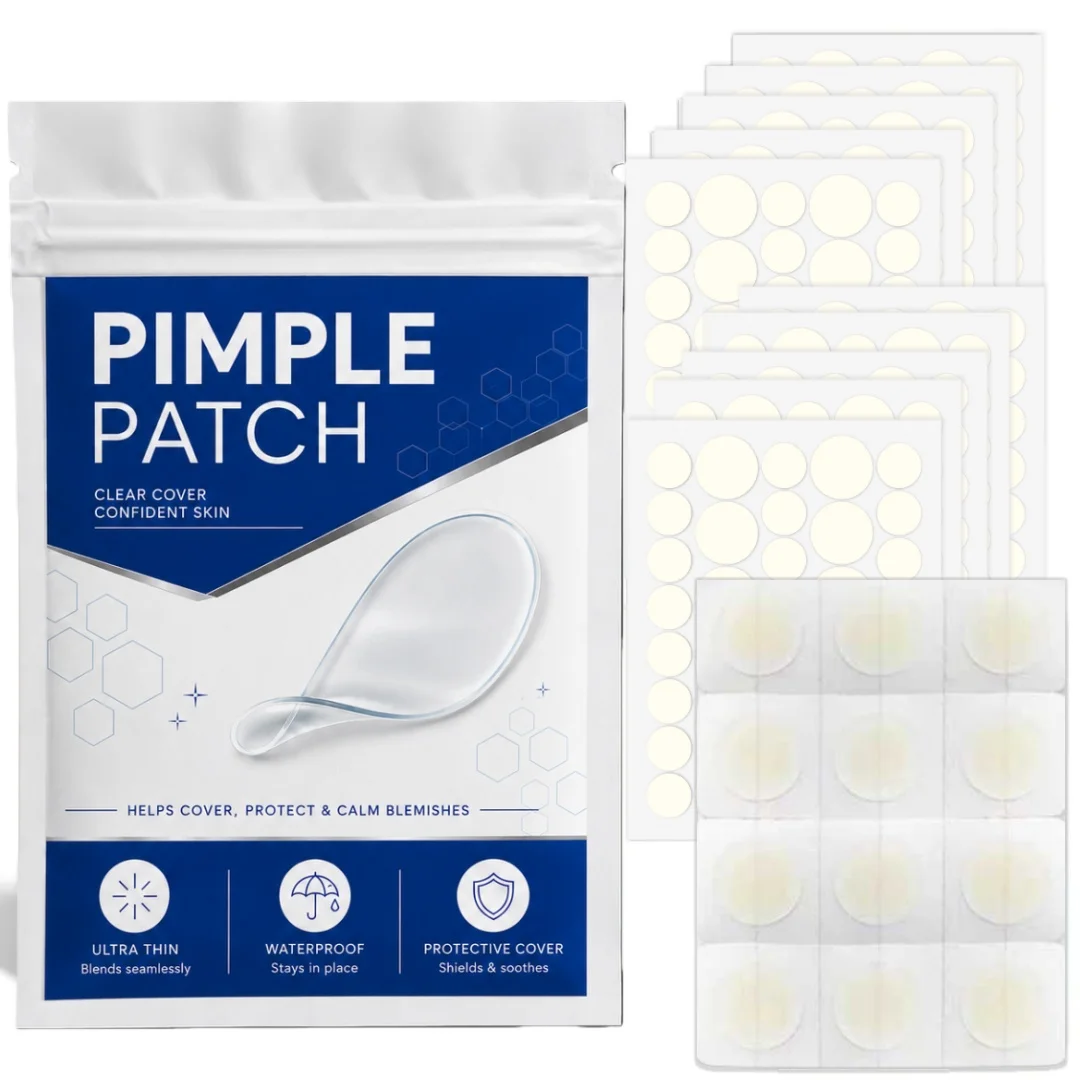 372Pcs Hydrocolloid Facial Patches, Yellow & Clear Blemish Cover Stickers, Gentle Invisible Skin Care, Day & Night Use