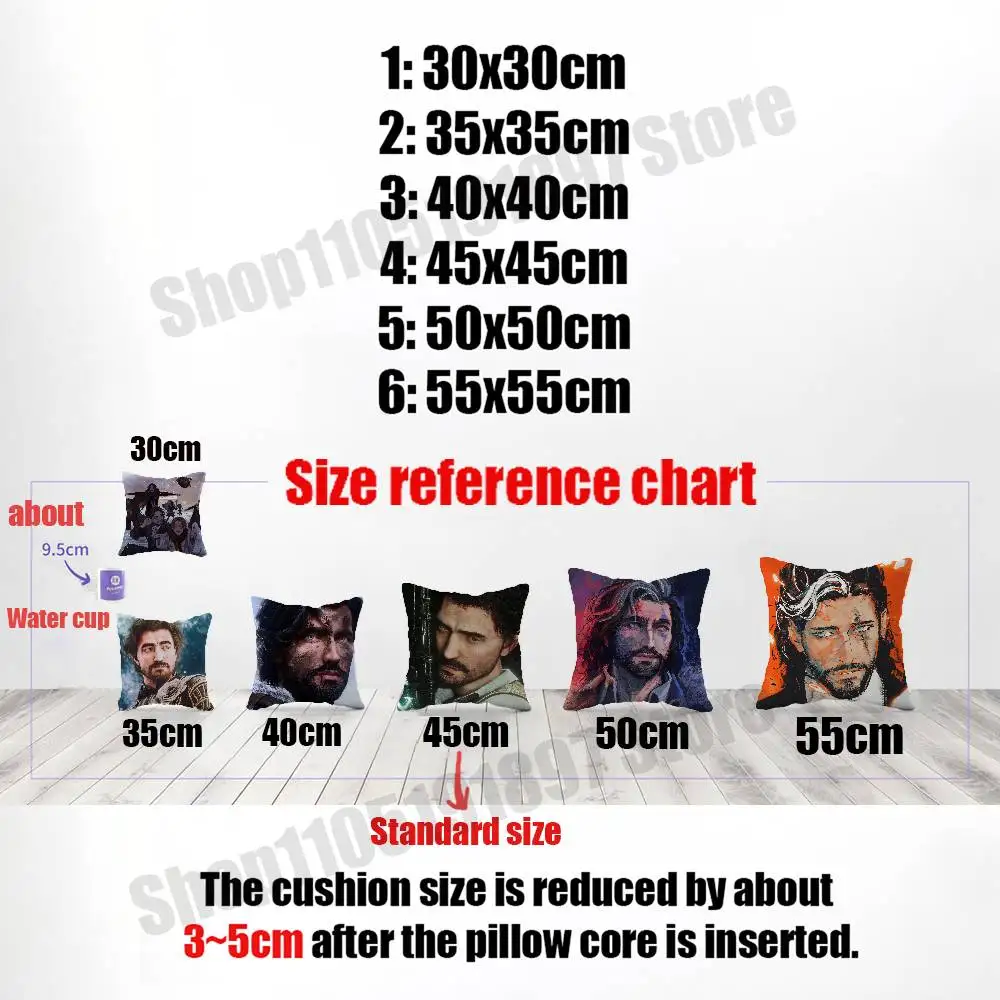 For Gustave Clair Obscur Expedition 33 Throw Pillow Case 30cm 50cm 45cm DIY Square Pillowcase Square Office Cushion Cover