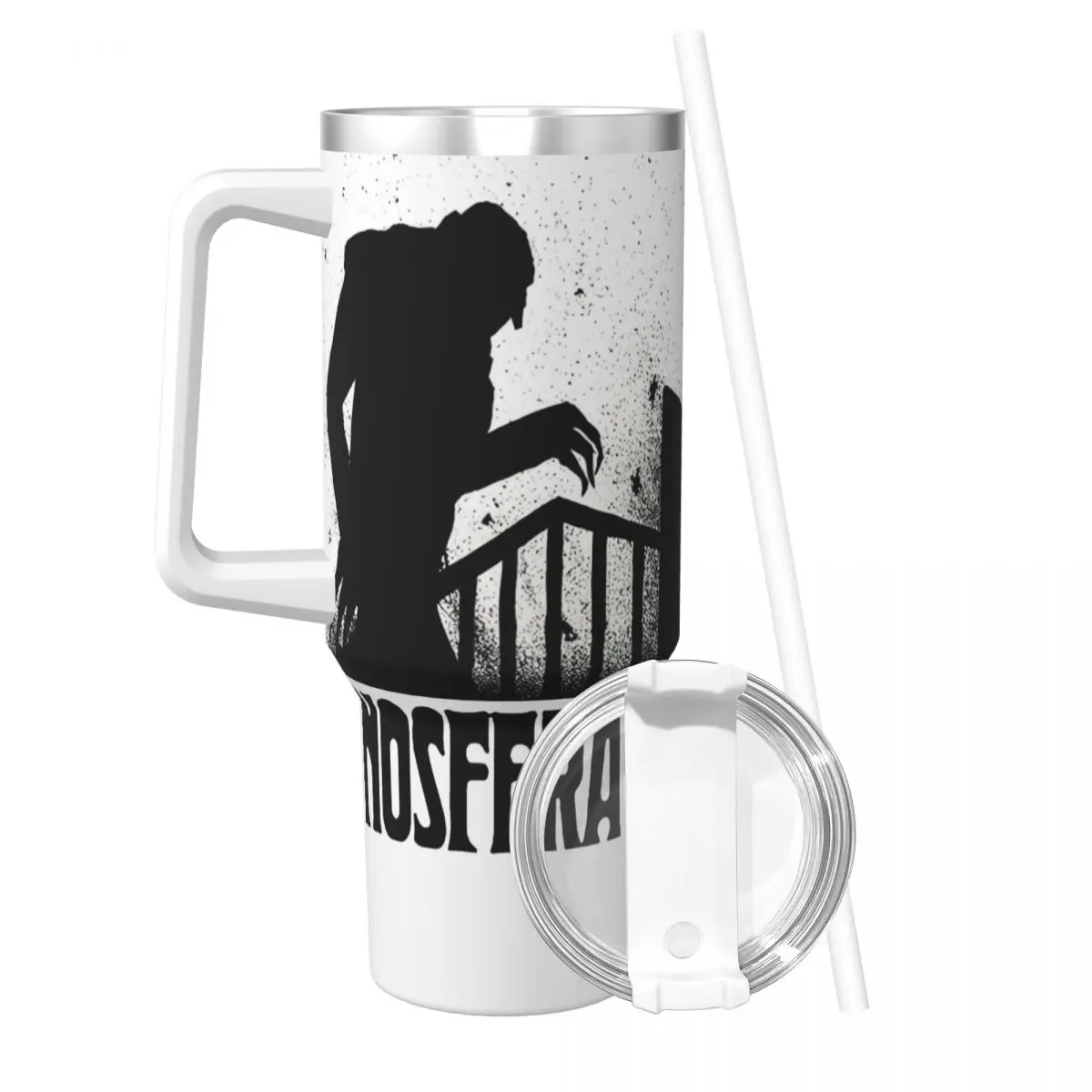 Nosferatu Horror Movie Stainless Steel Tumbler Beach Car Mugs Large Capacity Thermal Mug Leakproof Drink Milk Tea Water Bottle