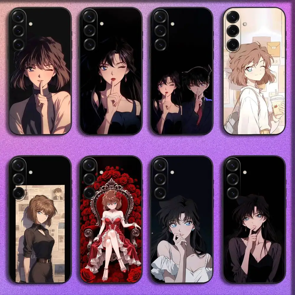 

Ai Haibara Ran Mouri Conan Phone Case For Samsung S25,S24,S21,S22,S23,S30,Ultra,S20,Plus,Fe,Lite,5G Black Cover