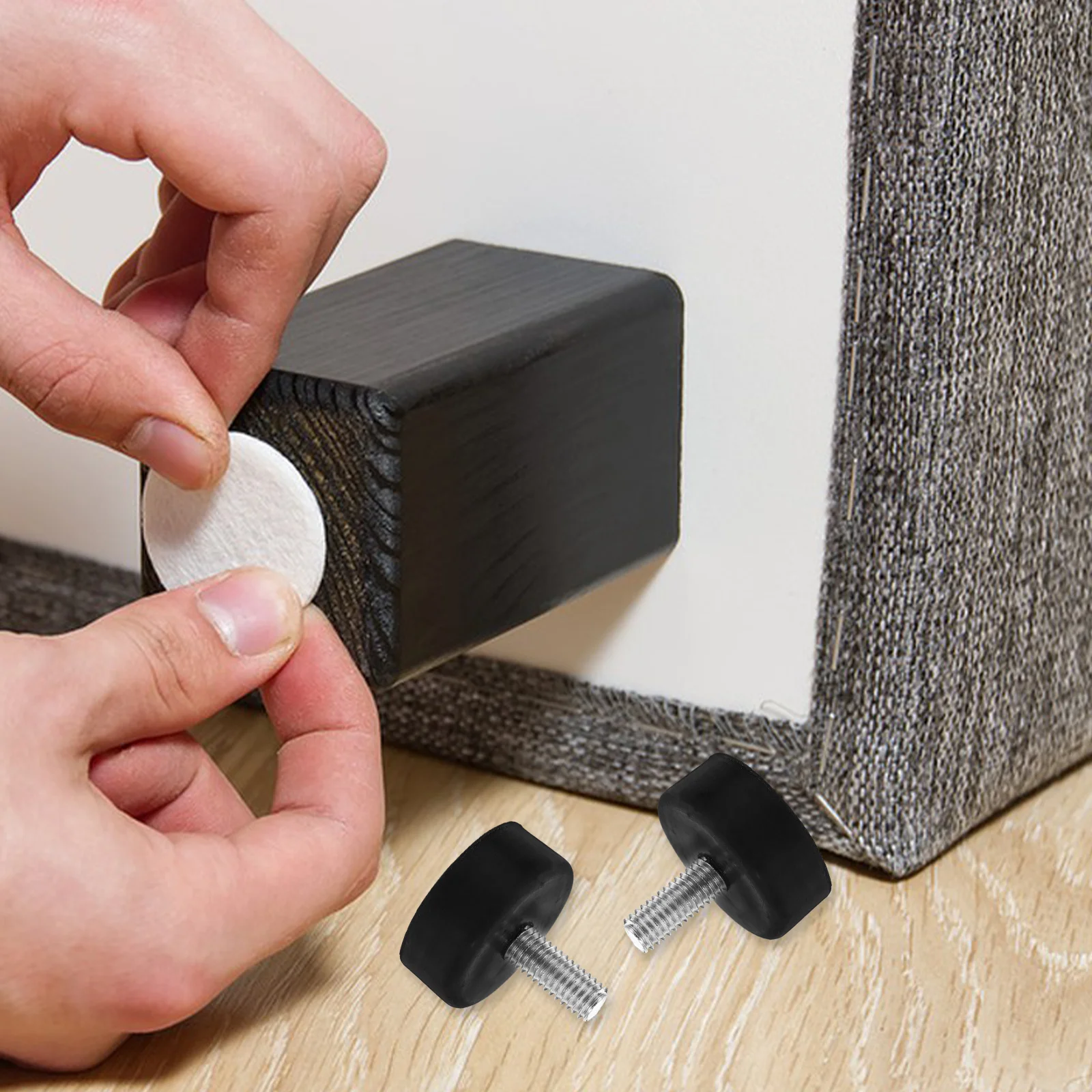 4 قطعة أقدام تسوية الأثاث القابلة للتعديل منصات مطاطية مضادة للانزلاق للطاولات والكراسي وخزائن أرجل حماية الأرضية ممتصة للصدمات #2