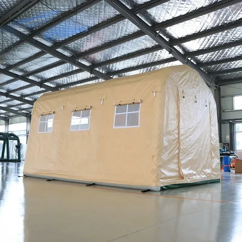 

Large Luxury 6 Person Waterproof Durable Inflatable Airtight Camping Tent For Outdoor