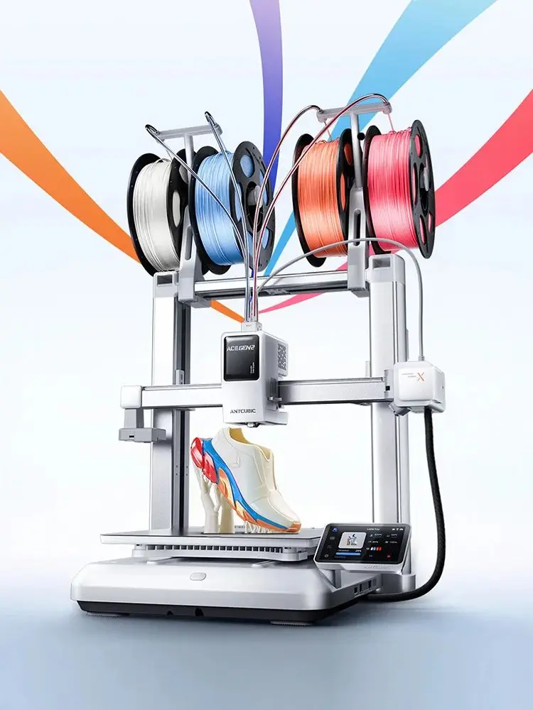 NOWA Drukarka 3D ANYCUBIC Kobra X z Obsługą Wielu Kolorów, Wbudowana Drukarka 3D do Druku Miękkich i Twardych Materiałów w 4 Kolorach, Maksymalna Prędkość Druku 600 mm/s — zdjęcie produktu 7