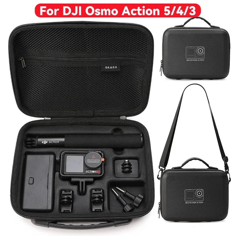 For DJI Osmo Action 5 Pro 4/3 Storage Bag Sports Camera Digital Protection Bag Osmo Action 5 Pro Portable Travel Fall Prevention