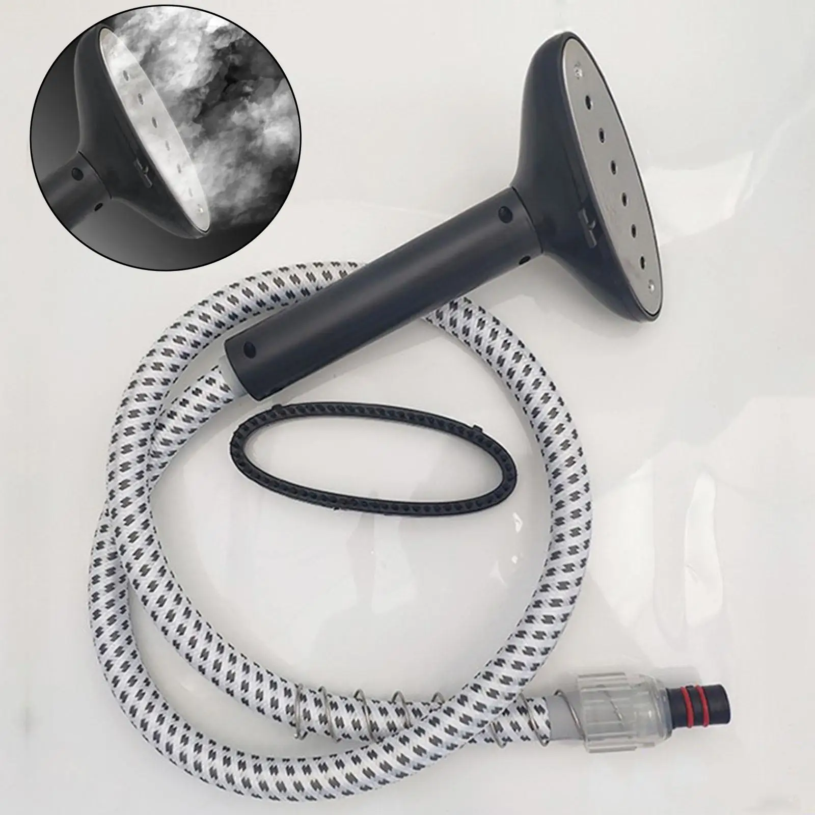 Garment Steamer Guide Hose Steam Nozzle, Replacement Steamer Snap Types Universal with Brush Head