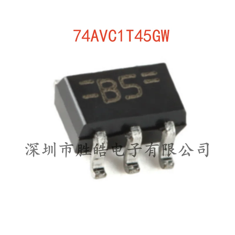 (10PCS)  NEW  74AVC1T45GW , 125  Dual Supply Voltage Level Converter / Transceiver  Tri-State   SOT-363   Integrated Circuit