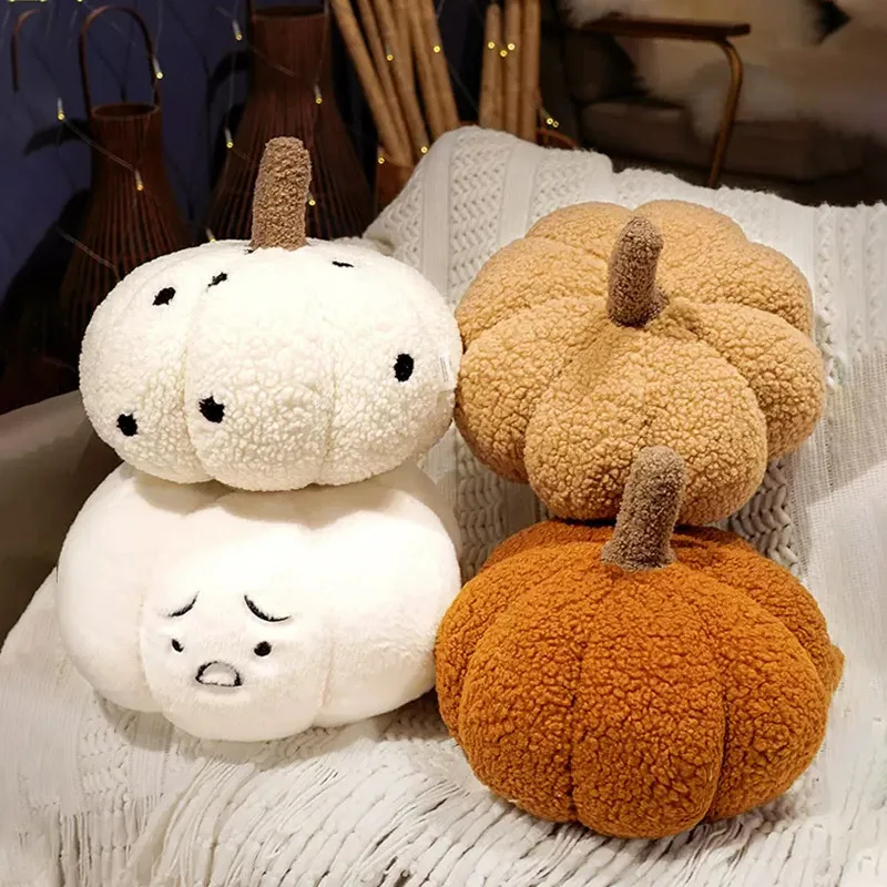 Nordic Ins Pumpkin Plush Pillow Cushion Creative Sofa Decor Gift Home Accessories