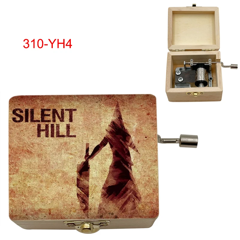 Game Silent Hill 2 Classic Soundtrack《Promise》Adaptierte 18-Ton-Musikbox, Dekoration aus Holz für Zuhause, Ornamente, Geschenke für Feiertagspartys