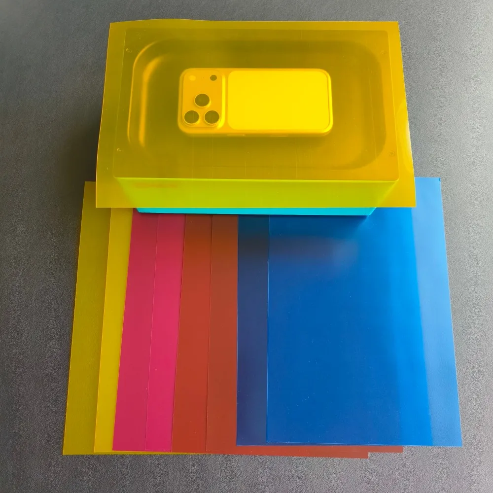 VORMIR 30pcs A4 Transparent Vacuum Coating Wrap Film for iPhone 17 Pro Max Full Coverage Heat Shrink Color Change Lamination