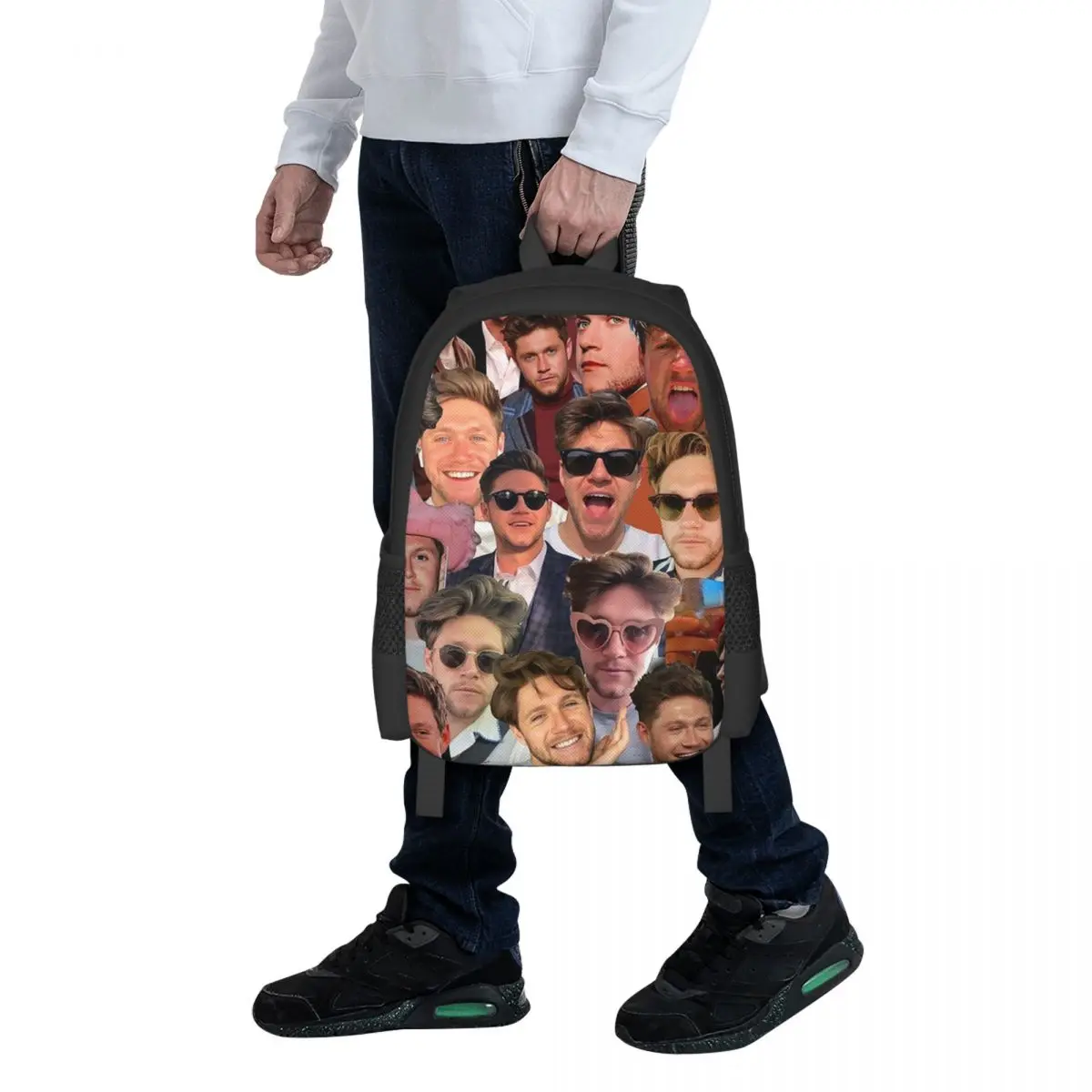 NiallHoran Photo Collage Student Backpack School Bag Hiking Travel Daypack for Men Women Fashion Bookbag Shoulder Bags
