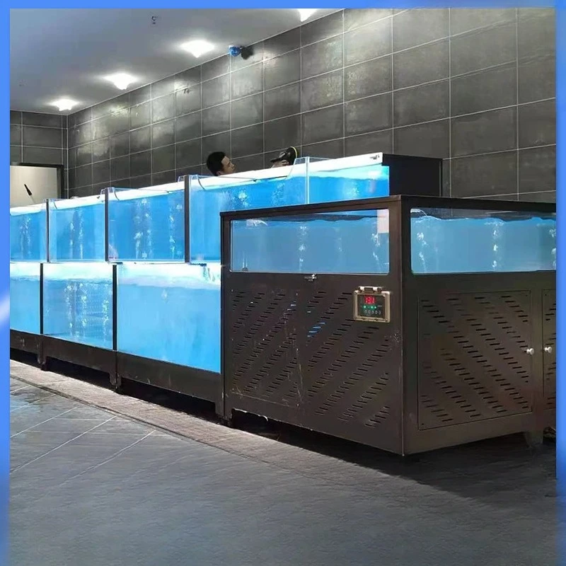 

Large, aquarium, fish tank, integrated, fixed, commercial, seafood, fish pond, various types