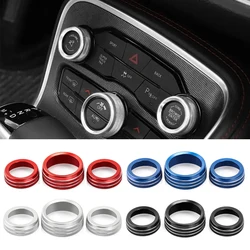 Air Conditioning Volume Radio Button Knob Cover For Dodge Challenger Charger RT SXT Scat Pack Hellcat Demon Daytona 2015-2020