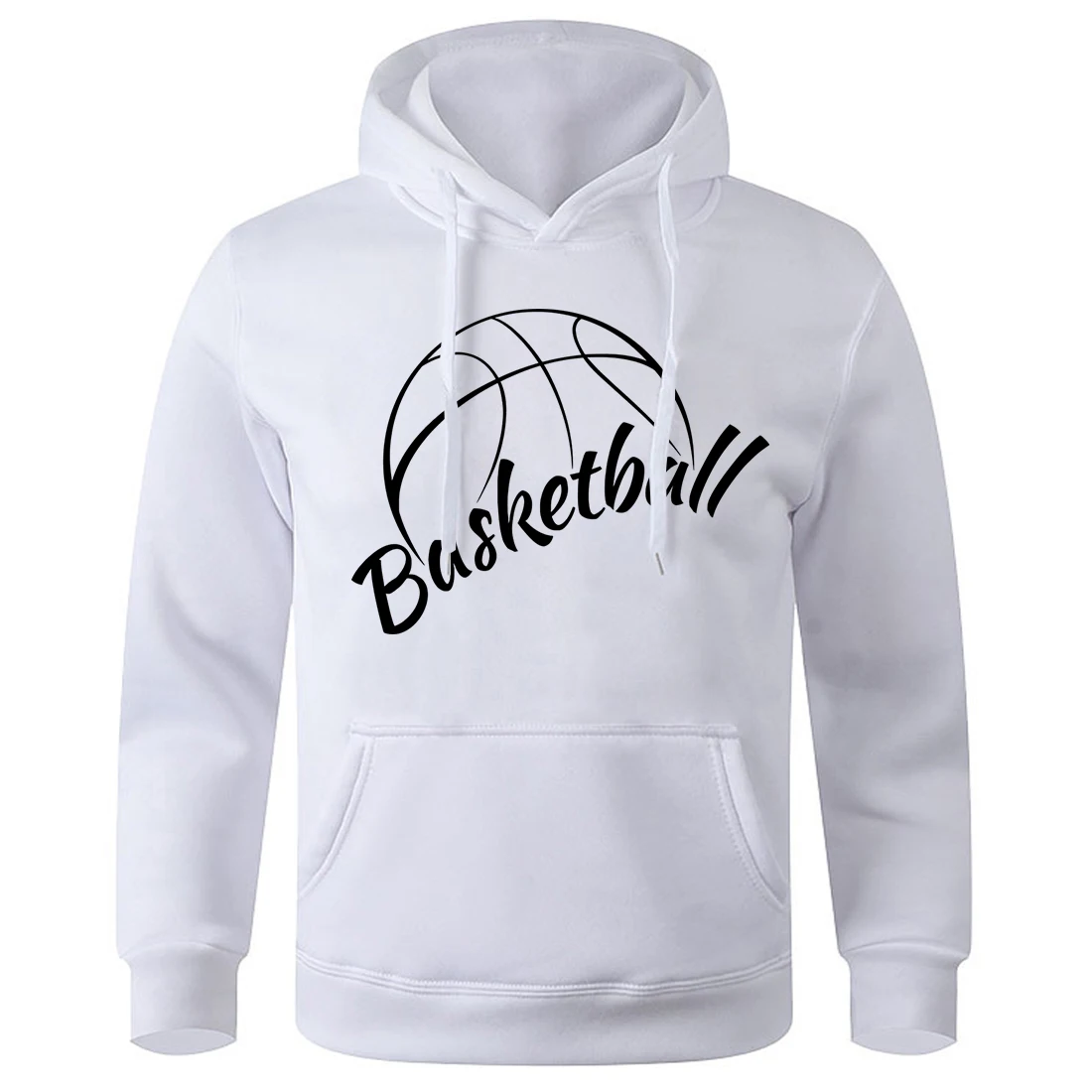 

Simple basketball print Men Hooded Harajuku Oversize Hoodies Fashion Fleece Hoodie Autumn Soft Clothing