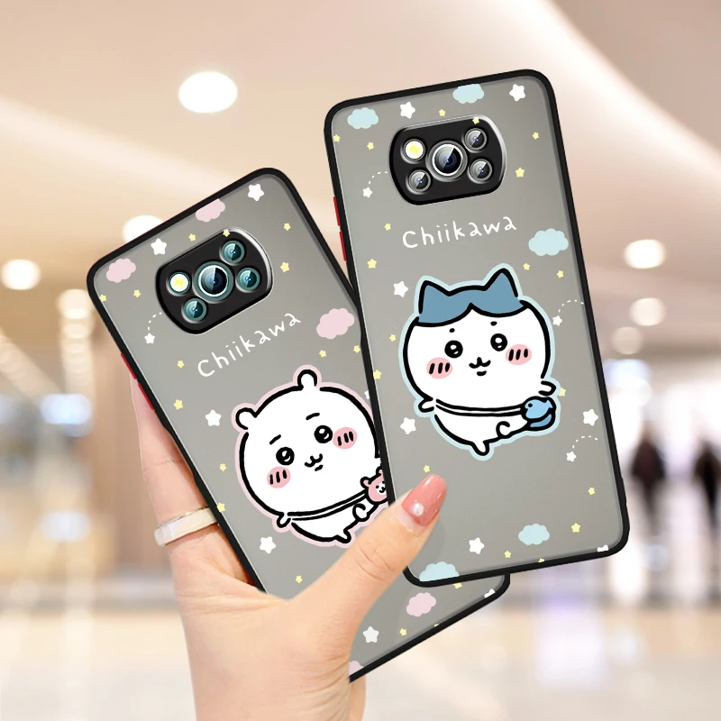 C-Chiikawas U-Usagis Cute Frosted Translucent For Xiaomi Mi Poco X5 X4 X3 M6 M5S M5 M4 M3 F5 F4 F3 F6 Pro 5G Funda Phone Case