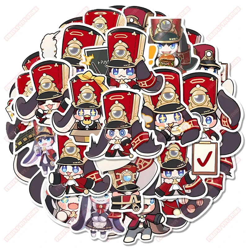 

Honkai: Star Rail Animation Comic Peripheral Toys Pom-Pom Stickers Paper Tape 48Pcs Luggage Guitar Refrigerator Skateboard