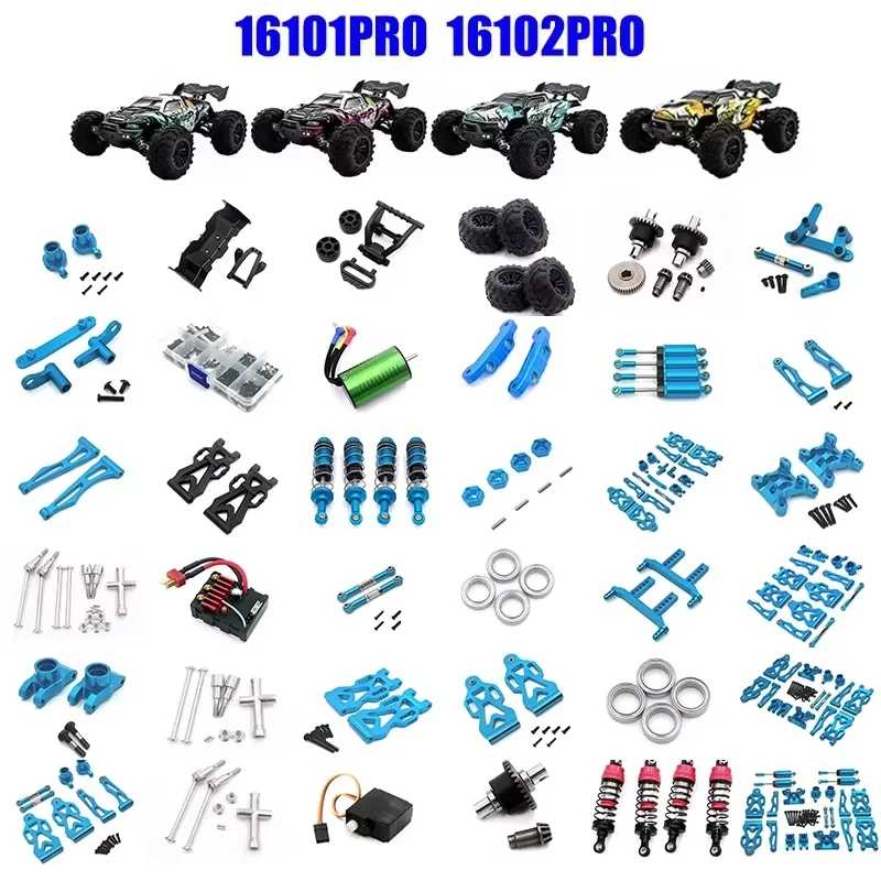 

SCY 16101 PRO 16102PRO SG116MAX RC Automotive Aluminum Parts Suspension Arm Steering Assembly Drive Shaft Gear Upgrade Metal Kit