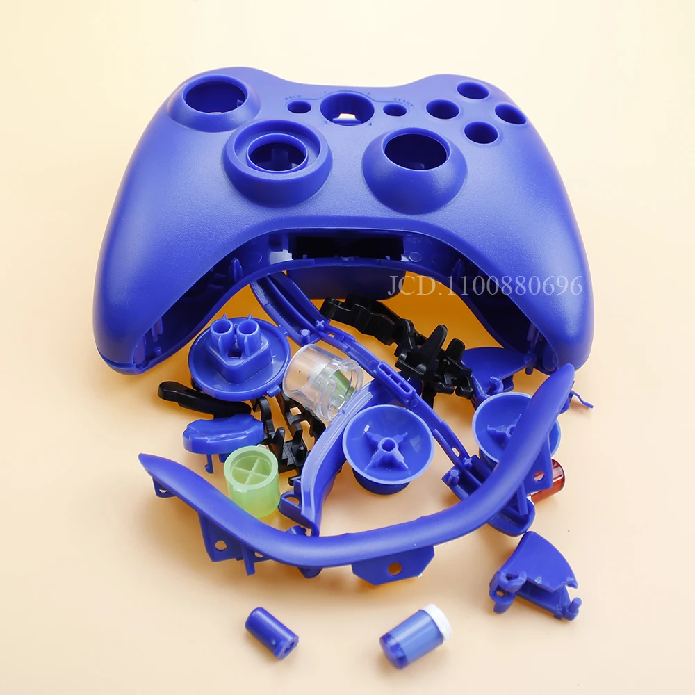 Picture 4: Plastic Chrome Hard Housing Shell Case For Xbox 360 Wireless Controller Front Back Cover With Full Set Buttons