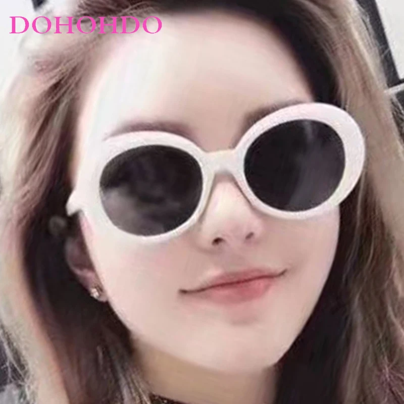

Oversized Retro Round Women Sunglasses Fashion Brand Design Punk Big Frame Men Sunglass Travel Shade Eyewear Ladies Lentes UV400
