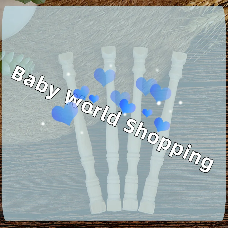 

4Pcs/Set Miniature Wooden Roman Pillar Model 1:12 Dollhouse Furnitures Toys