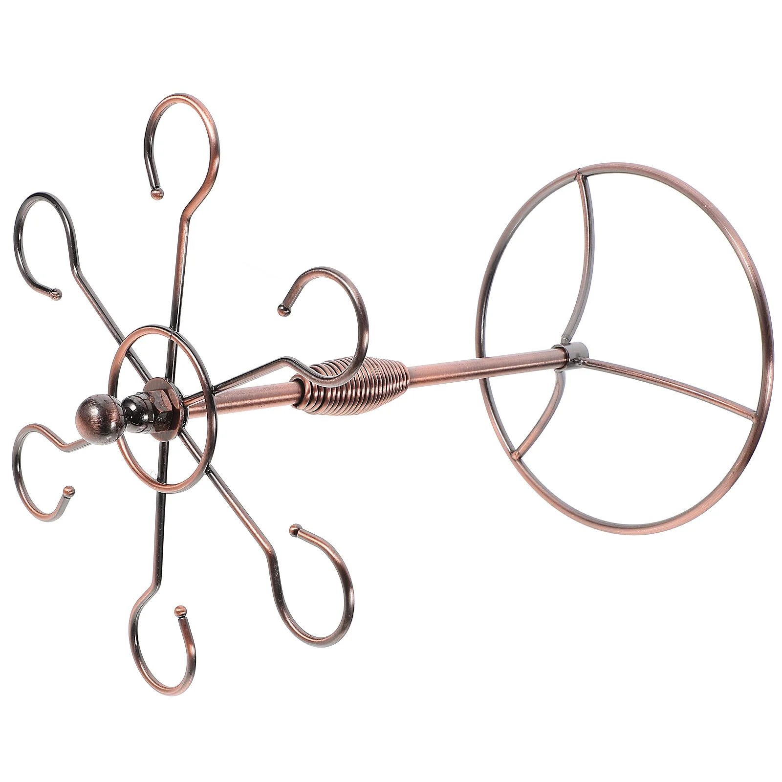 

Iron Wine Glass Rack Hanging Cup Holder Twisted Wire Design Space Saving Wine Cup Organizer Suitable for Home Bar